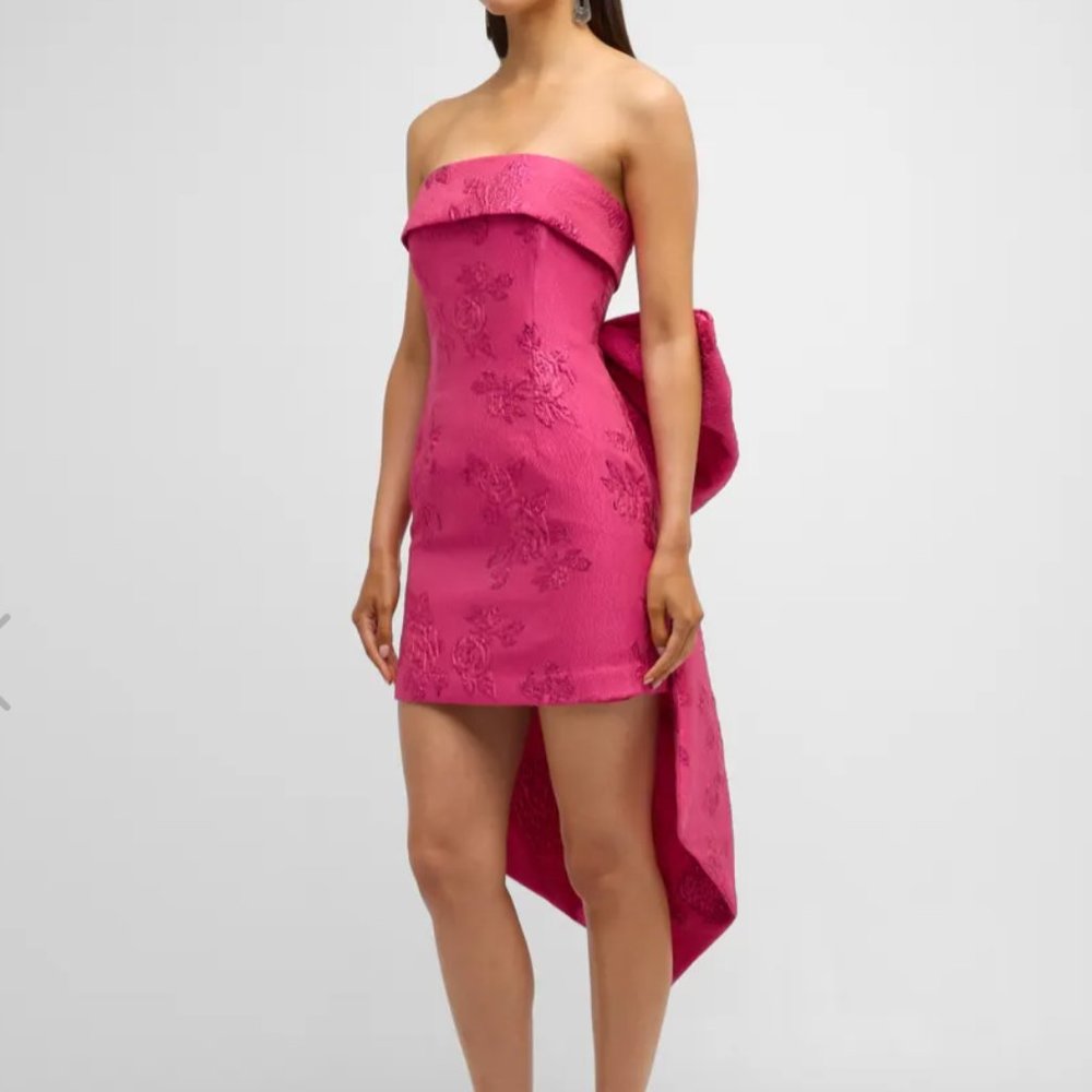 Rebecca Vallance  Matchmaker Strapless Bow Minidress